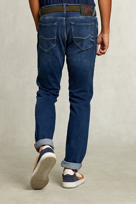SLIM FIT 5-POCKET JEANS STONE DENIM 2