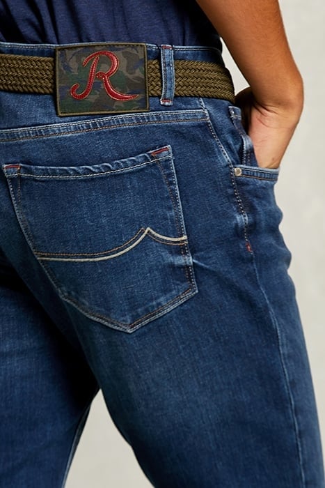 SLIM FIT 5-POCKET JEANS STONE DENIM 4