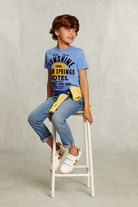 NORMAL FIT BASIC T-SHIRT NILE BLUE 3