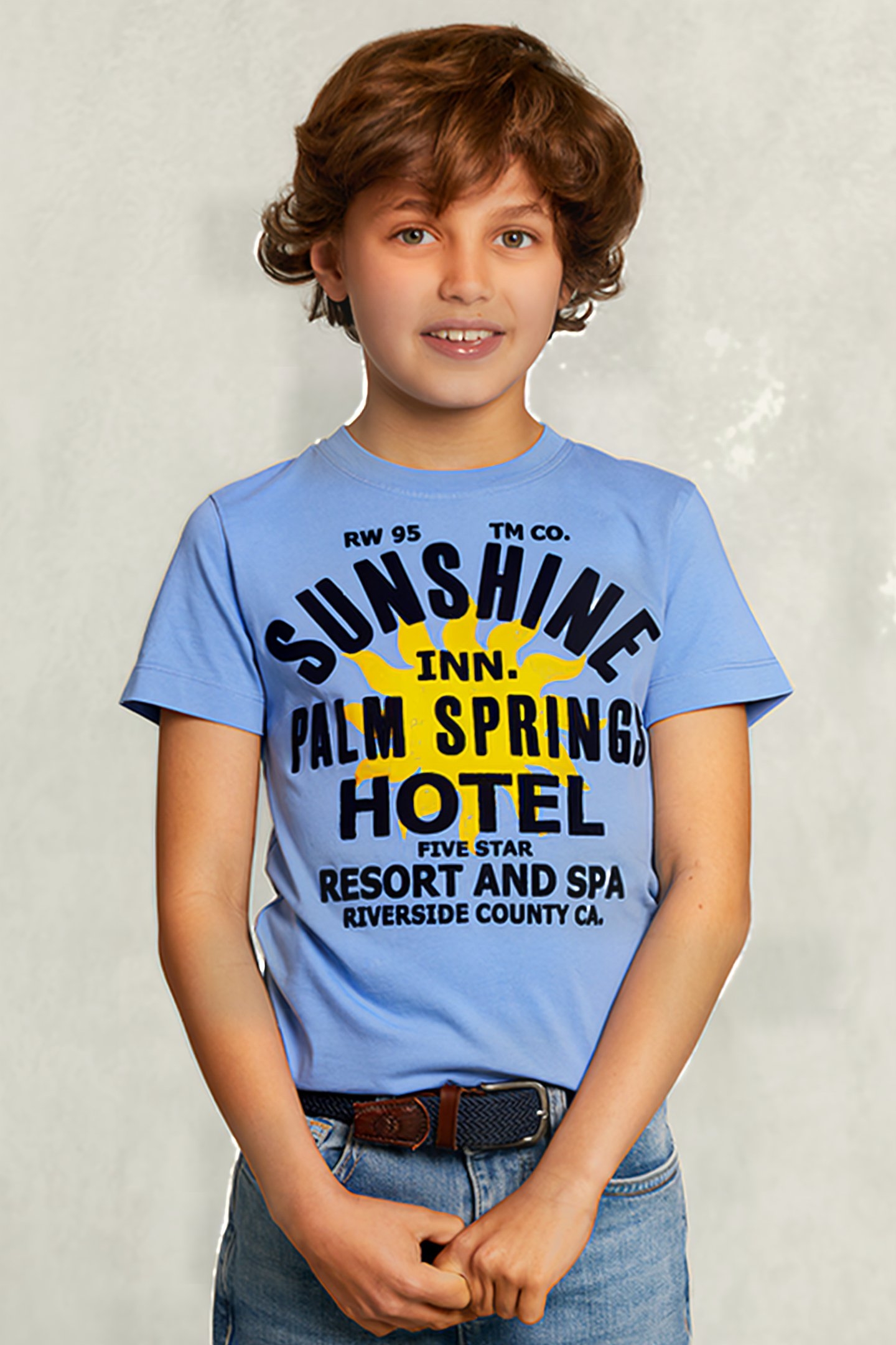 NORMAL FIT BASIC T-SHIRT NILE BLUE 1