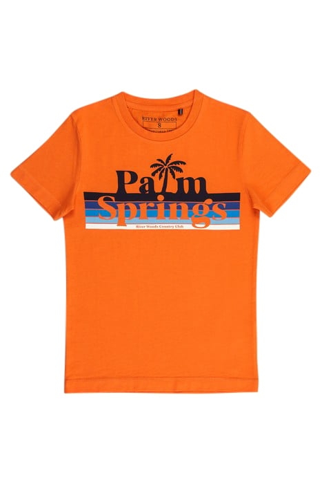 NORMAL FIT BASIC T-SHIRT IN LIFE JACKET ORANGE 1