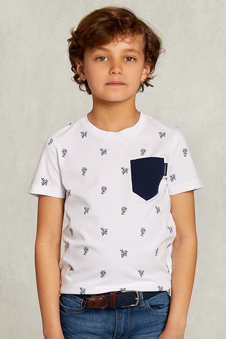 CUSTOM FIT T-SHIRT WITH POCKET WHITE WHITE 1