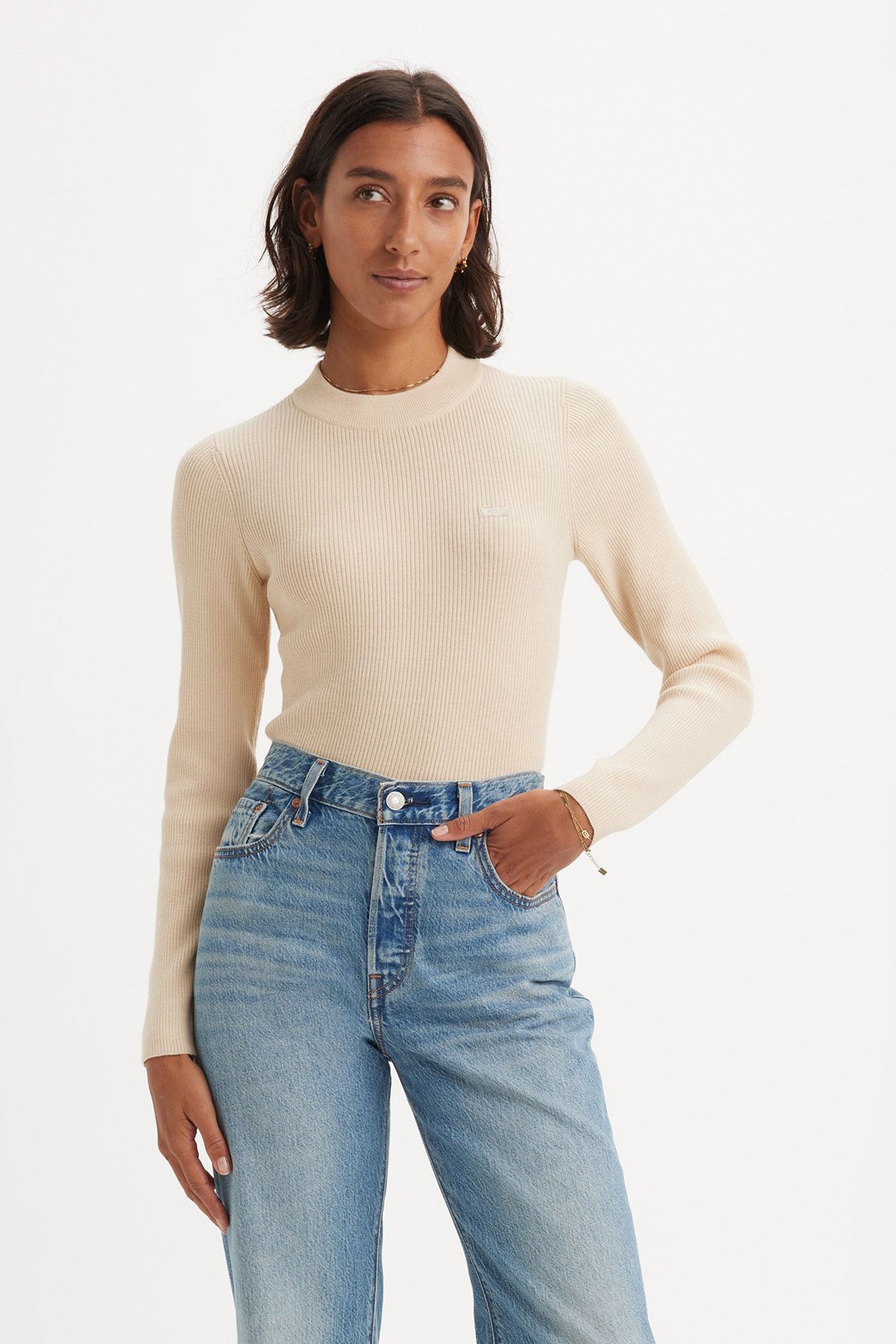 CREWNECK RIB SWEATER 1