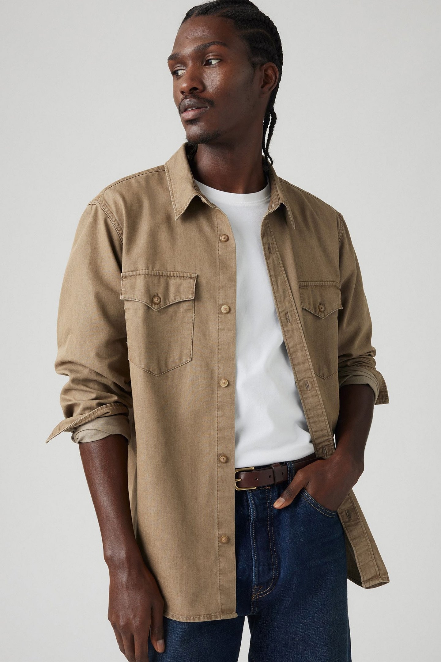 RELAXED FIT LIGHTWEIGHT WESTERN SHIRT 5
