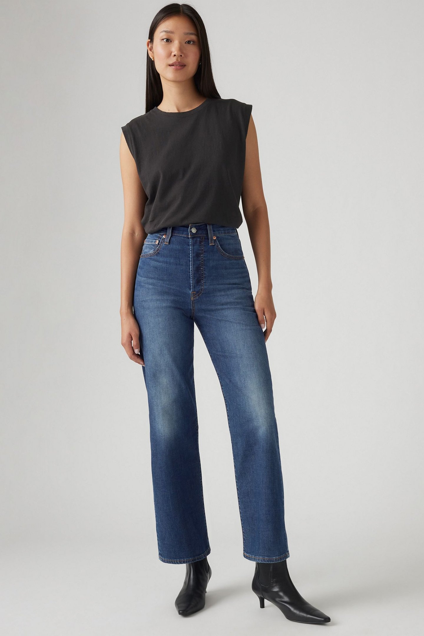RIBCAGE STRAIGHT ANKLE JEANS 6