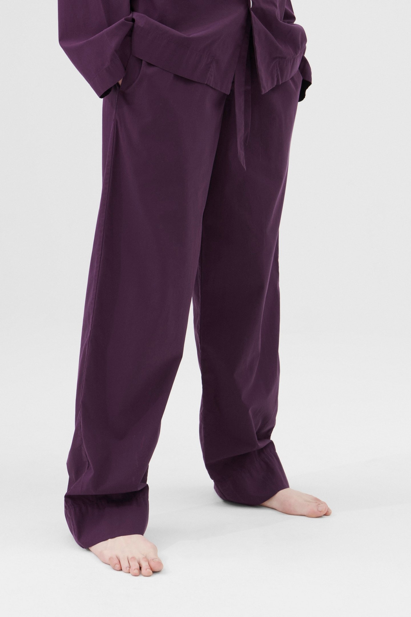 UNISEX POPLIN, PYJAMAS PANTS DAMSON 1