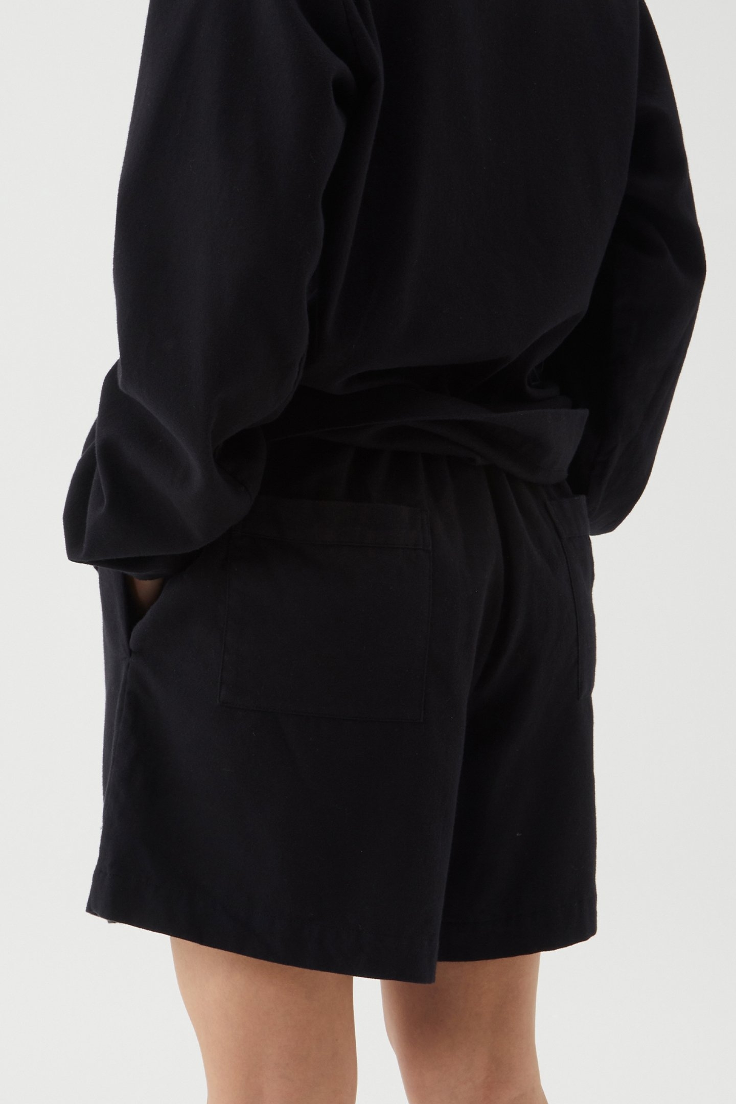 UNISEX FLANNEL, PYJAMAS SHORTS LUCID BLACK 2