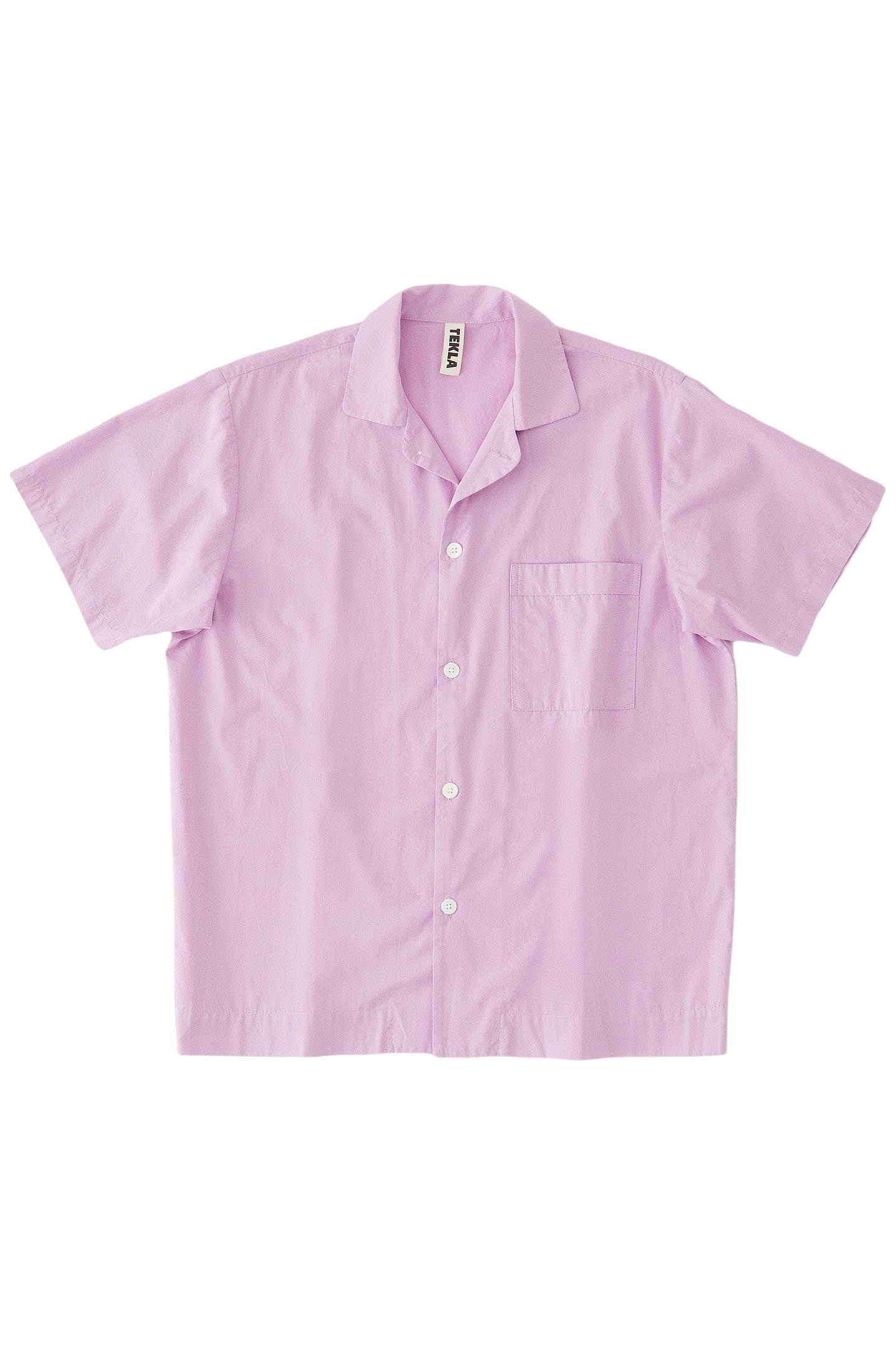 UNISEX POPLIN, SHORT SLEEVE SHIRT PURPLE PINK 3