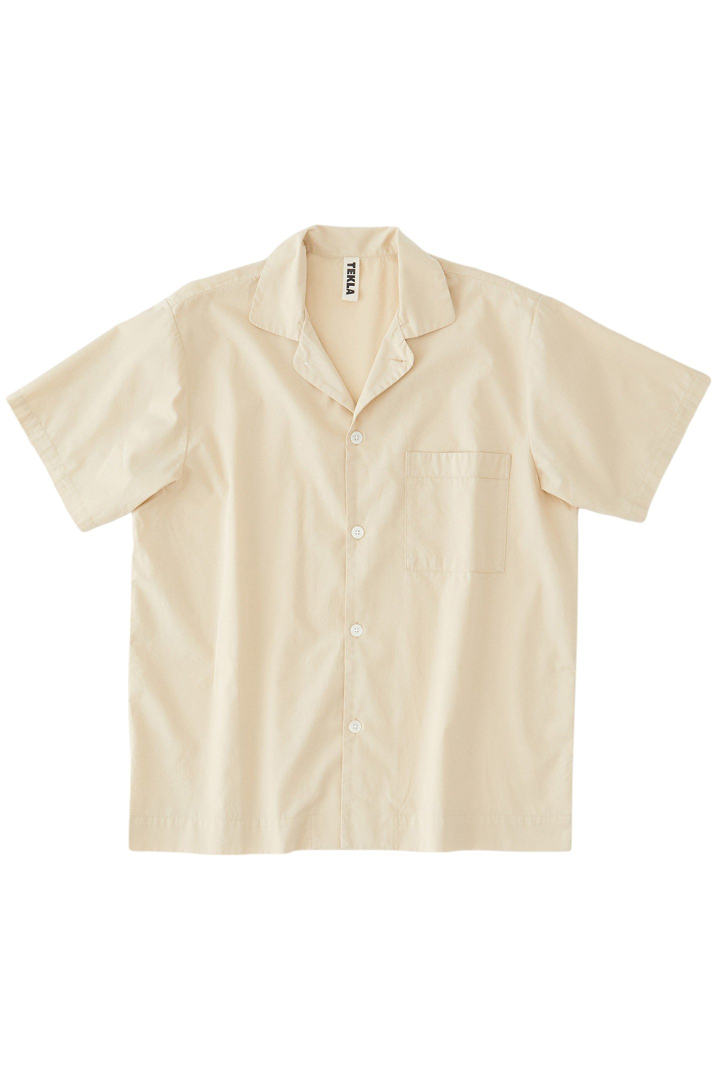 UNISEX POPLIN, SHORT SLEEVE SHIRT KHAKI 3
