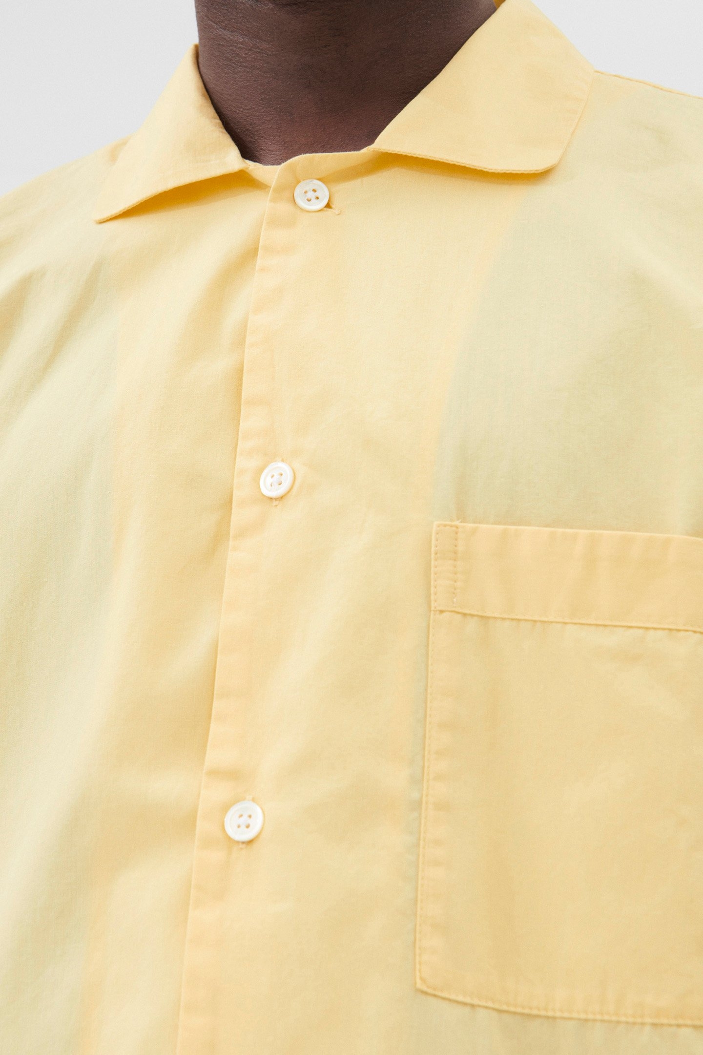 UNISEX POPLIN, PYJAMAS SHIRT LEMONADE 1