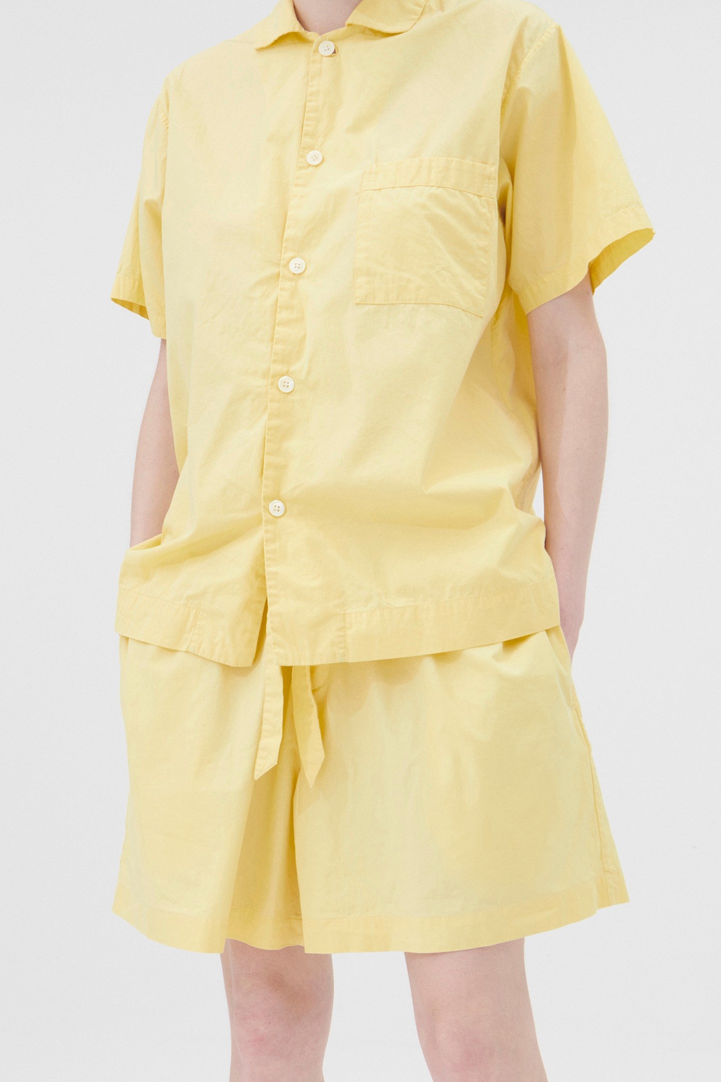 UNISEX POPLIN, PYJAMAS SHORTS LEMONADE 1