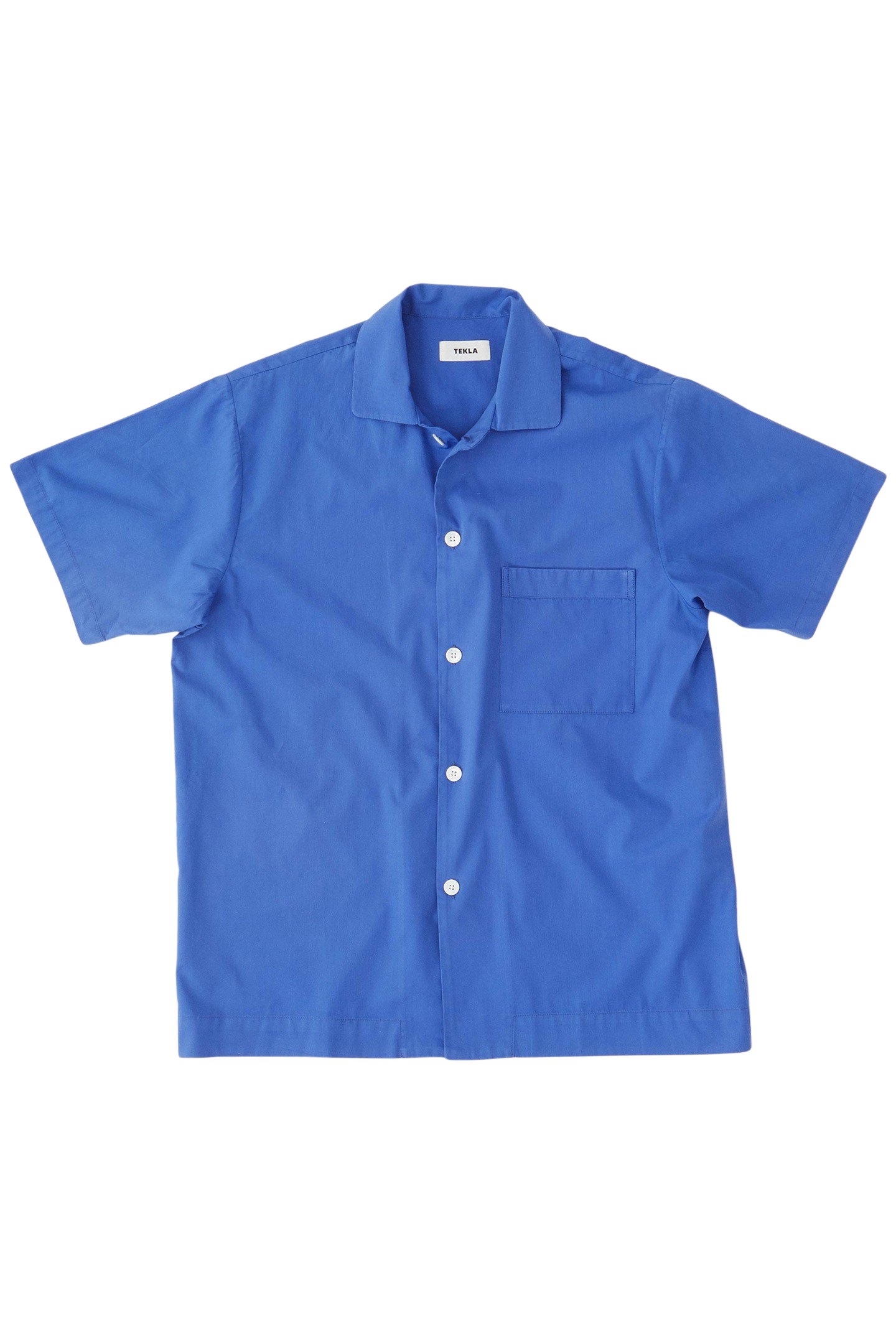 UNISEX POPLIN, SHORT SLEEVE SHIRT ROYAL BLUE 2