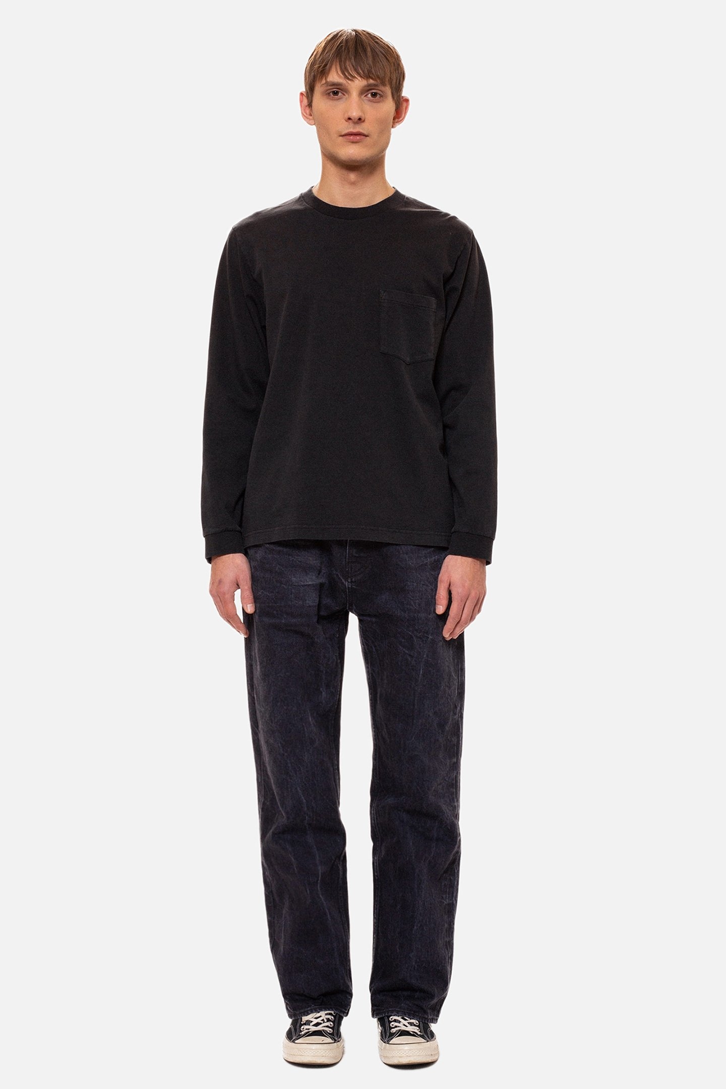 RUDI HEAVY POCKET TEE BLACK 1