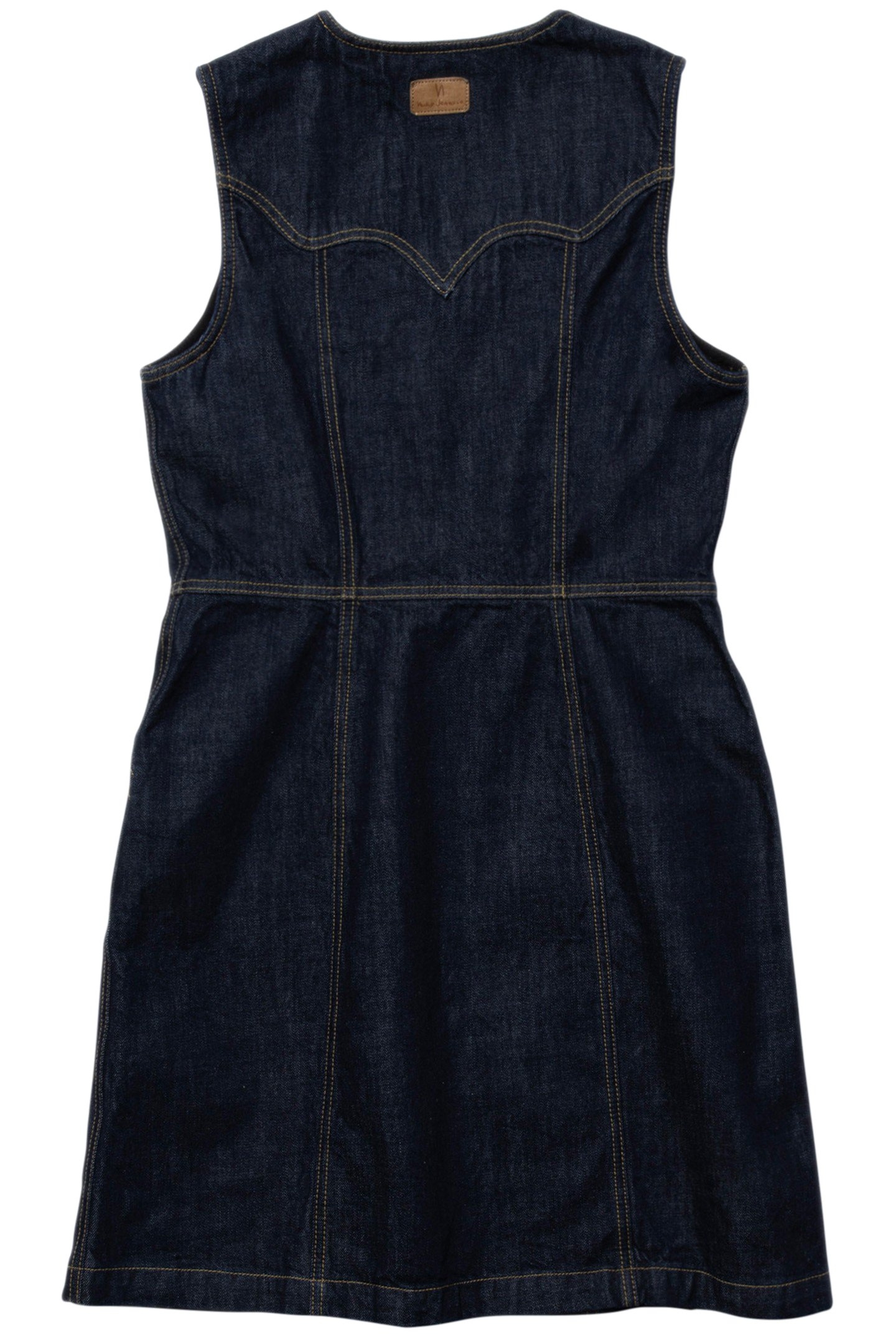 INA DENIM DRESS ONE WASH DARK BLUE 4
