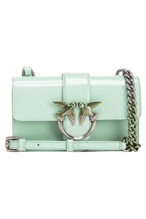LOVE ONE MINI CL PELLE SFUMATA PASTEL GREEN-OLD SILVER 1