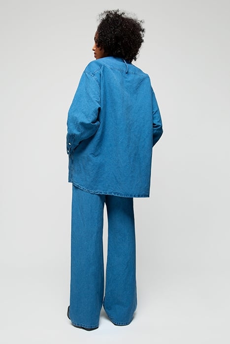 POCKET PANTS WASHED LINNEN BLUE 2