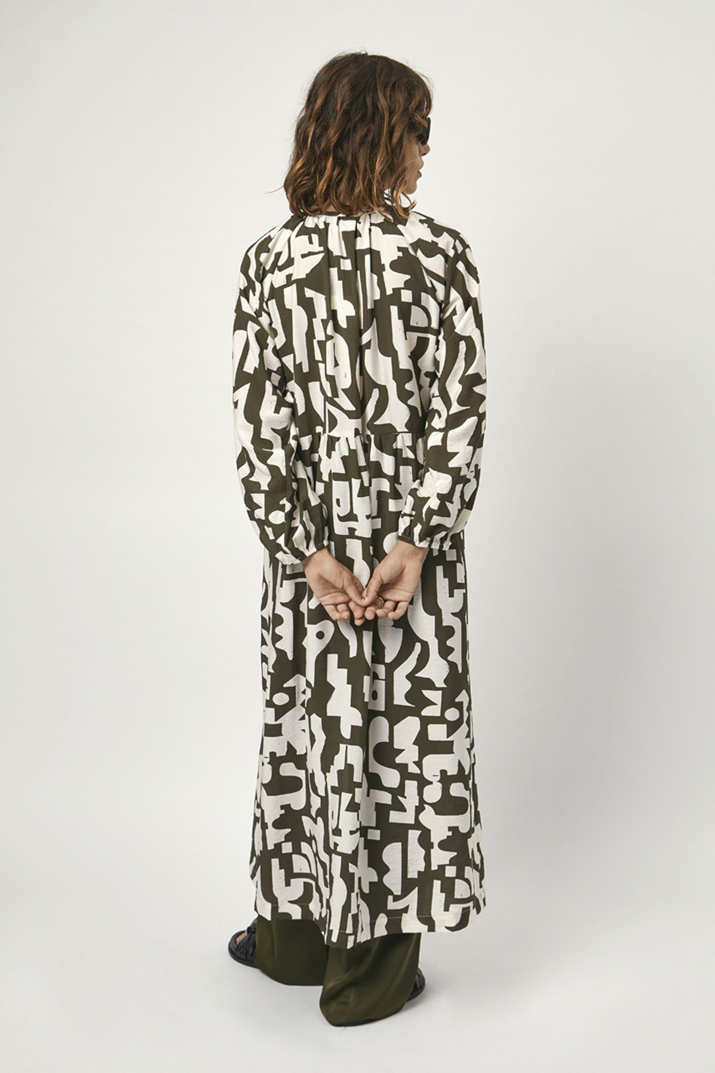 NIRIMI PRINTED MAXI DRESS JUNGLE LEAF 2