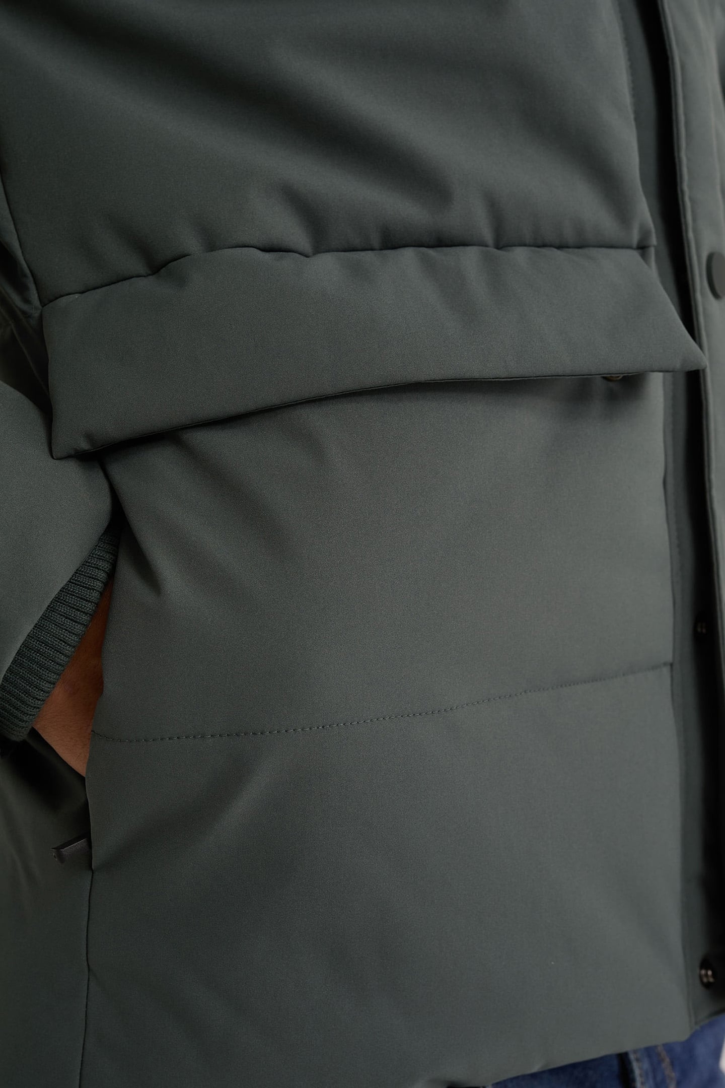 JACKET NORMAL LENGTH GREYISH GREEN 6