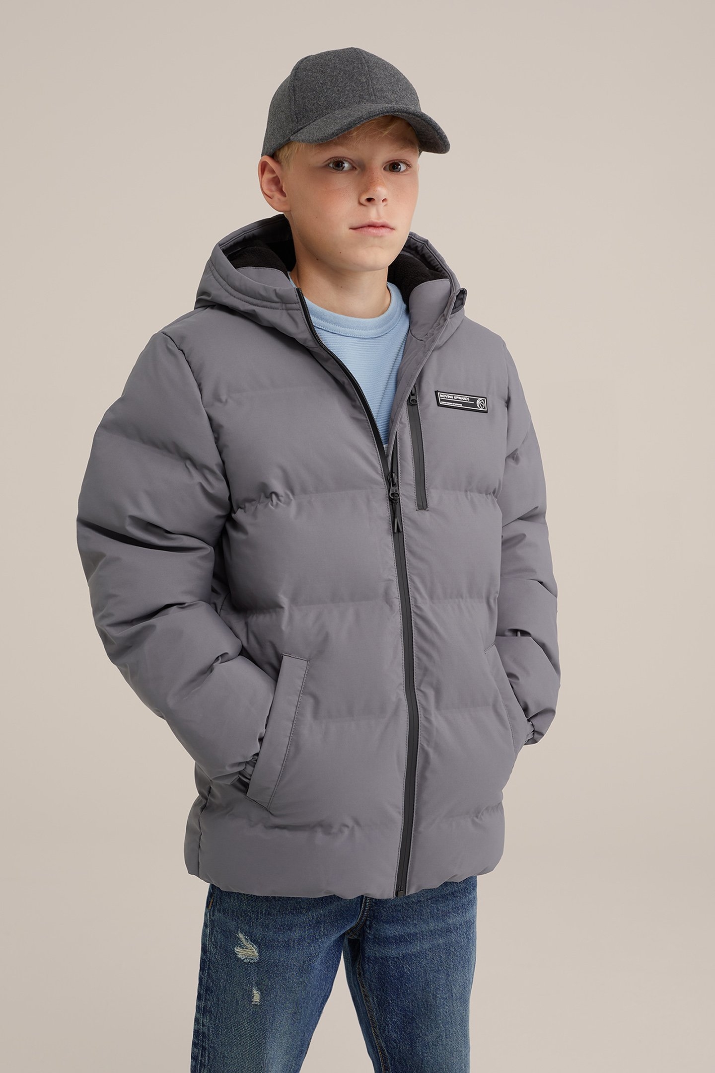 JACKET MIDLONG DARK GREY 1