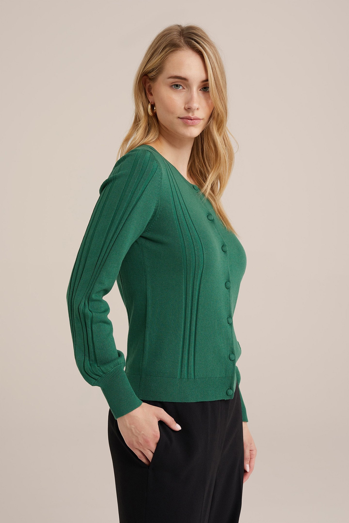 KNITTED CARDIGAN GREEN 4