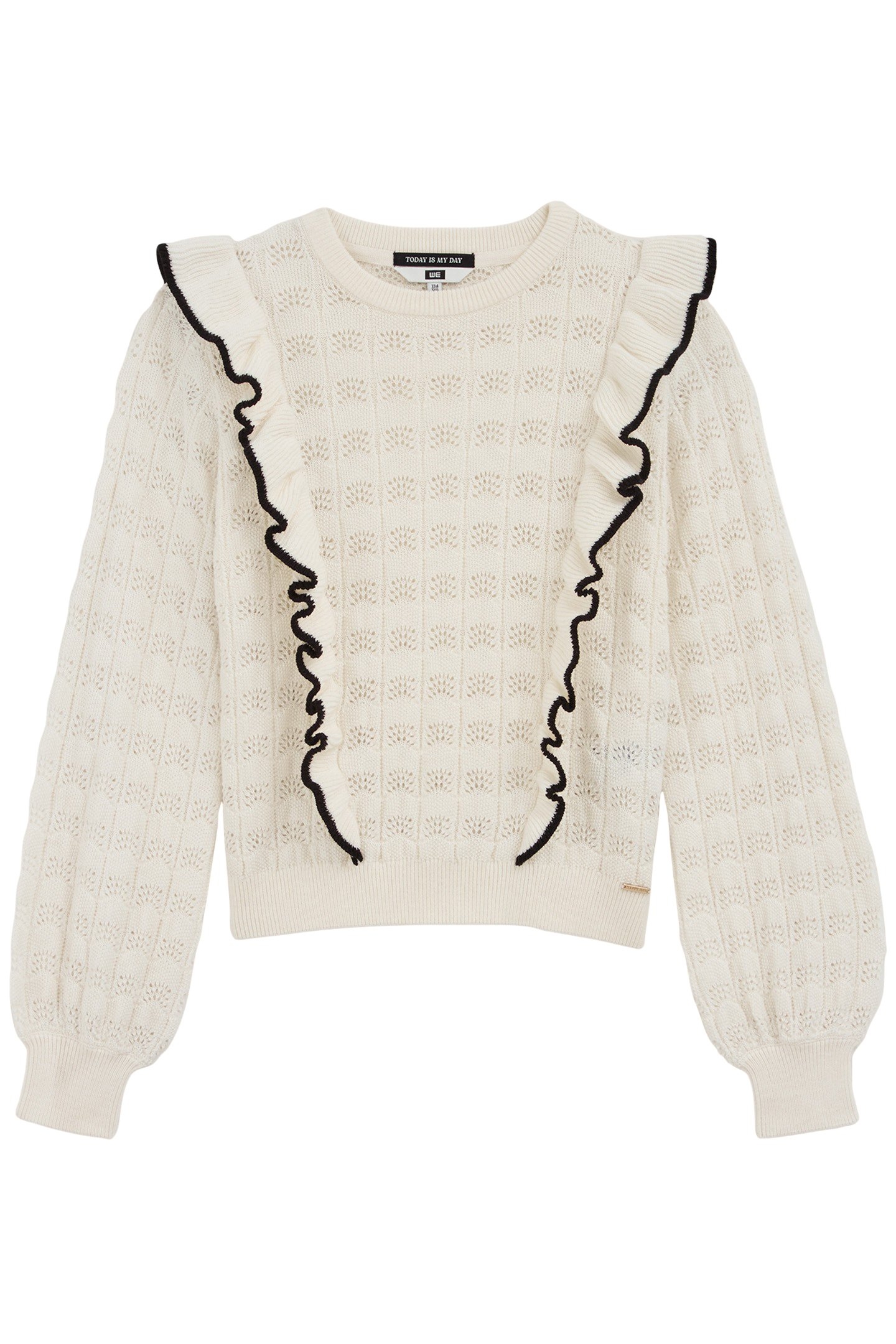 KNITTED PULLOVER WHITE 3