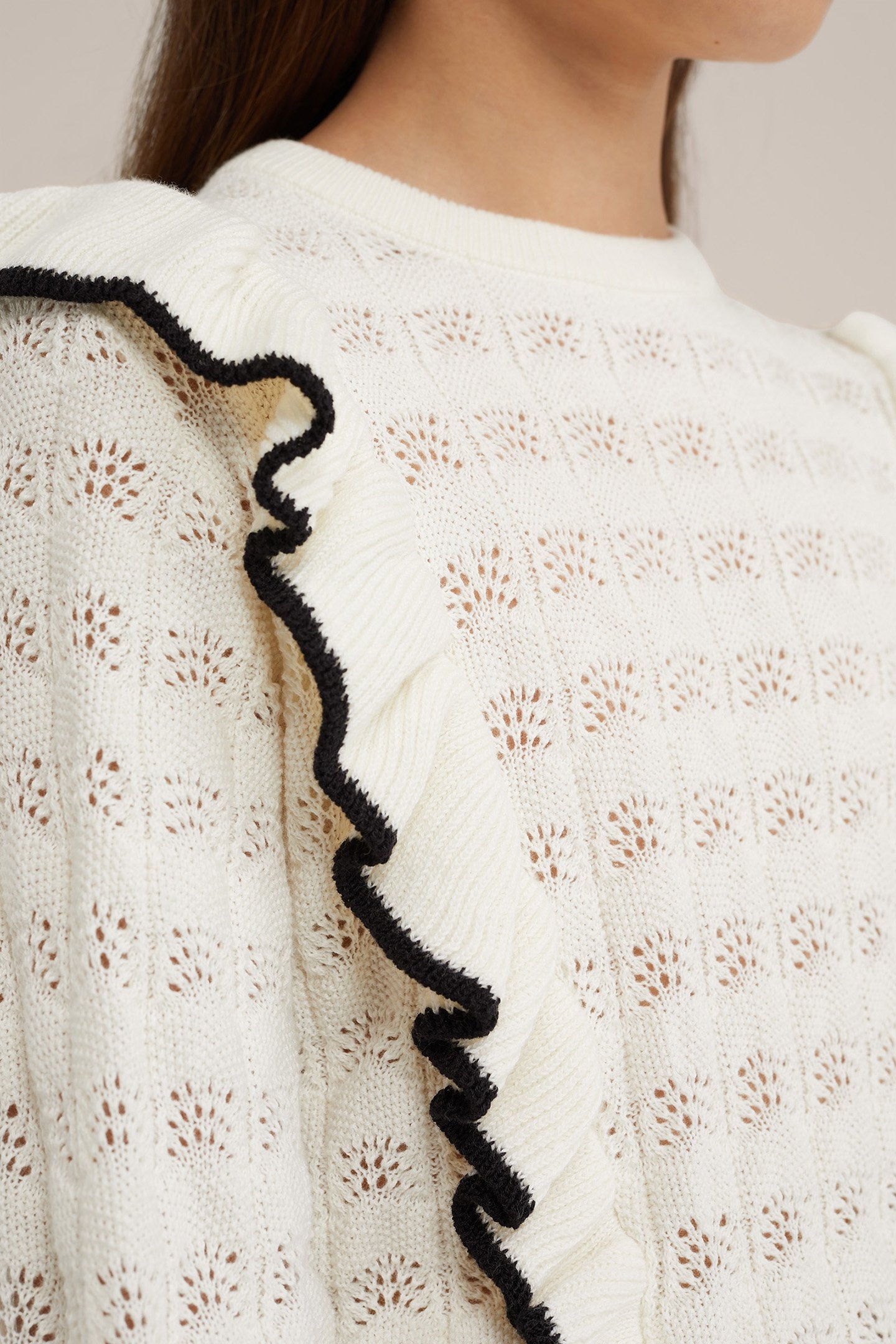 KNITTED PULLOVER WHITE 5