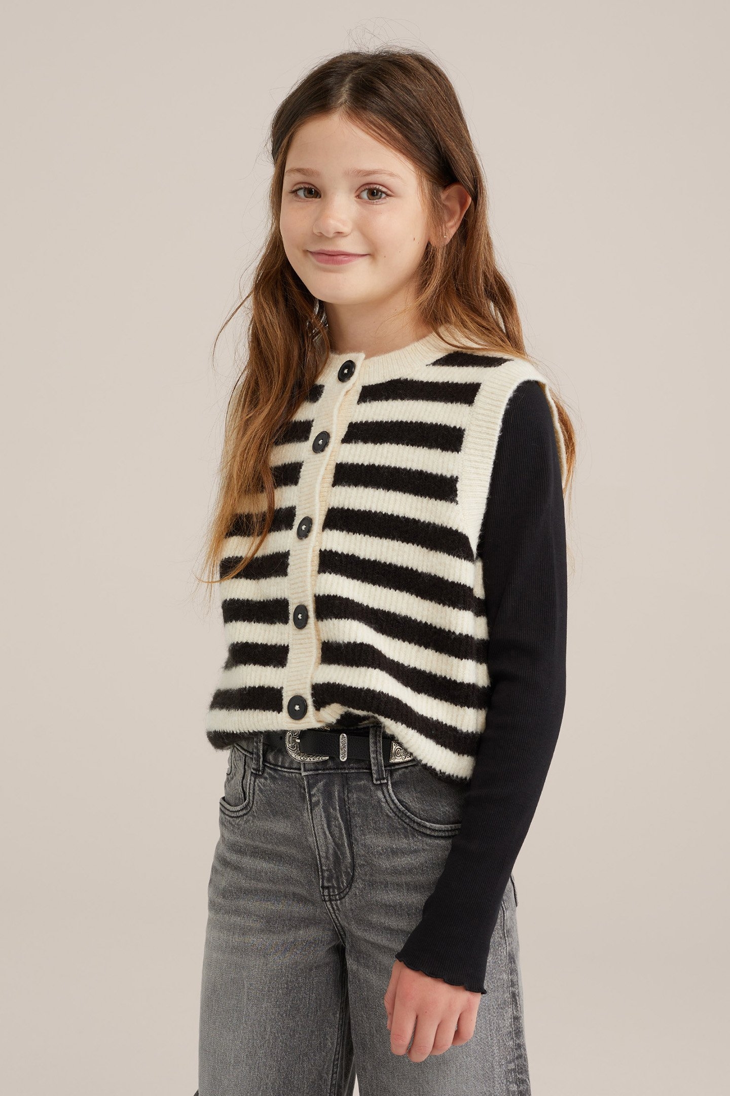 KNITTED CARDIGAN BLACK 1