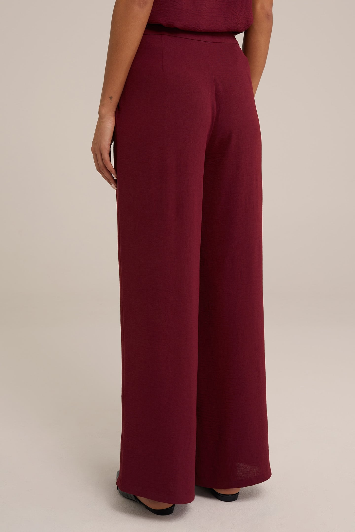TROUSER BURGUNDY RED 2