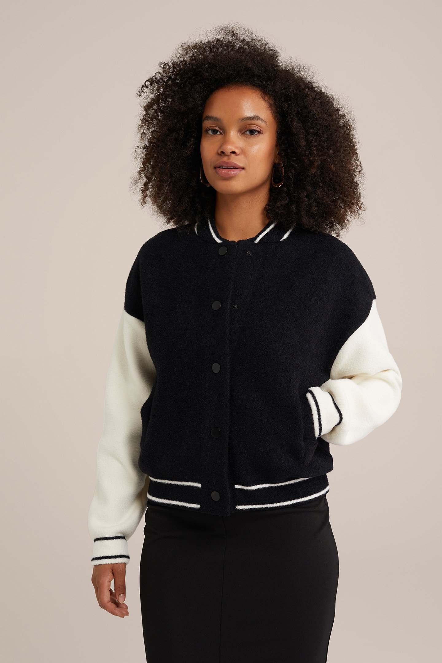 KNITTED CARDIGAN BLACK 1