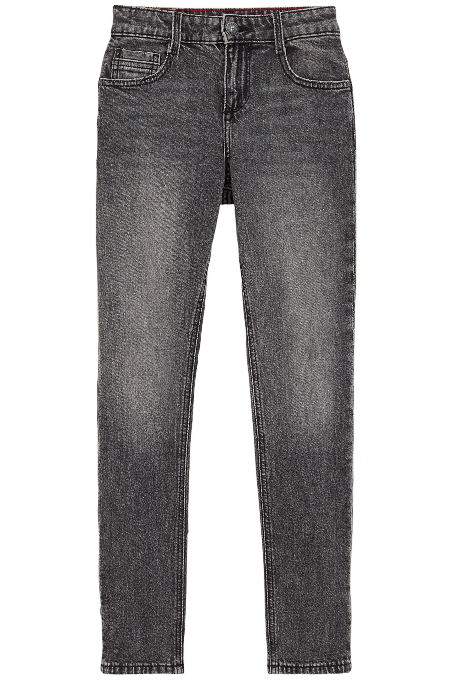 5-POCKET MID WAIST DARK GREY 3