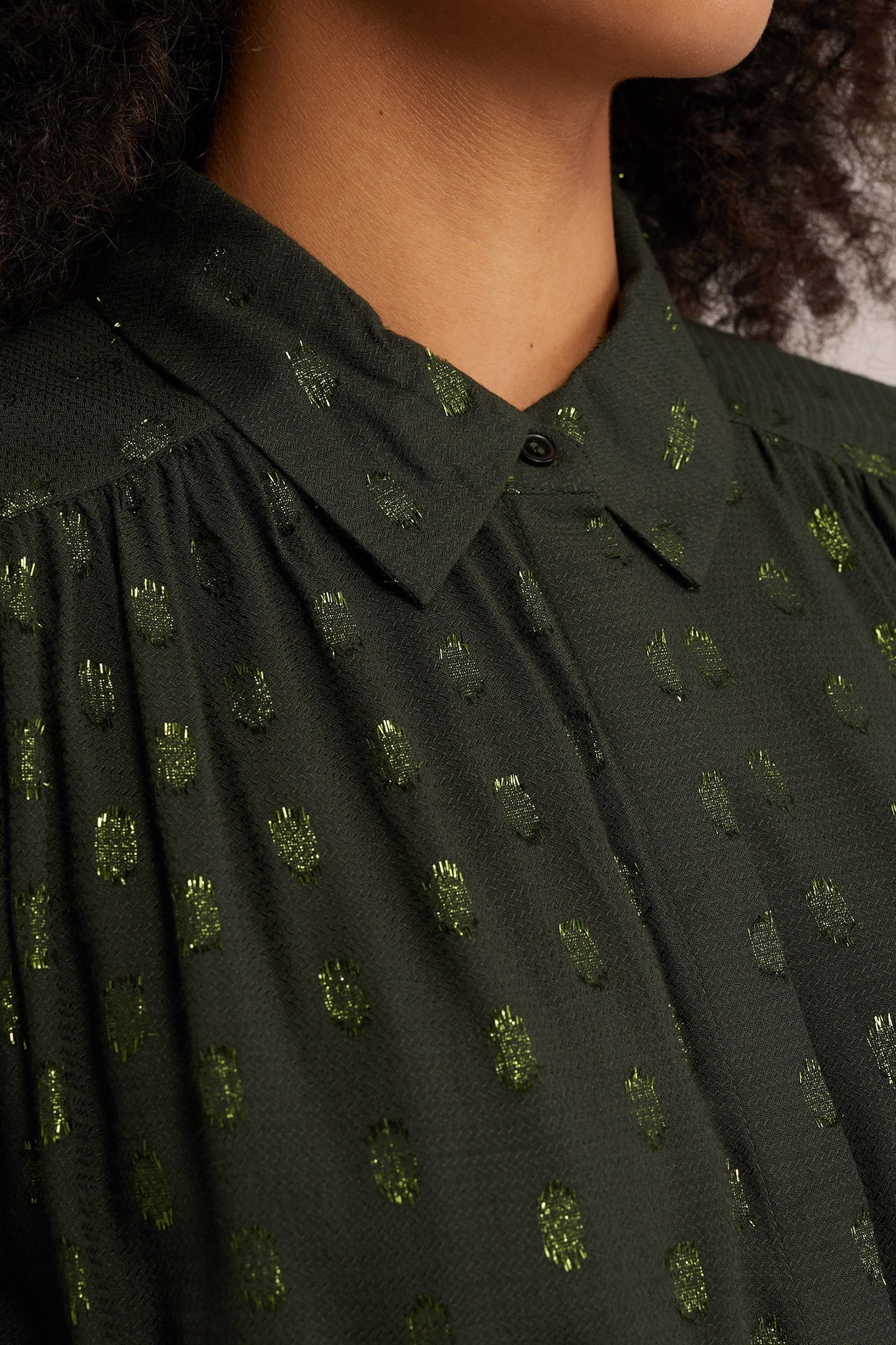 DRESS MID LENGTH DARK GREEN 6