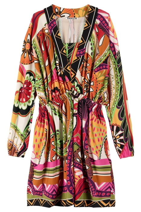 DRESS FUN DESSIN LIMELIGHT/BROWN/VIOLET 3