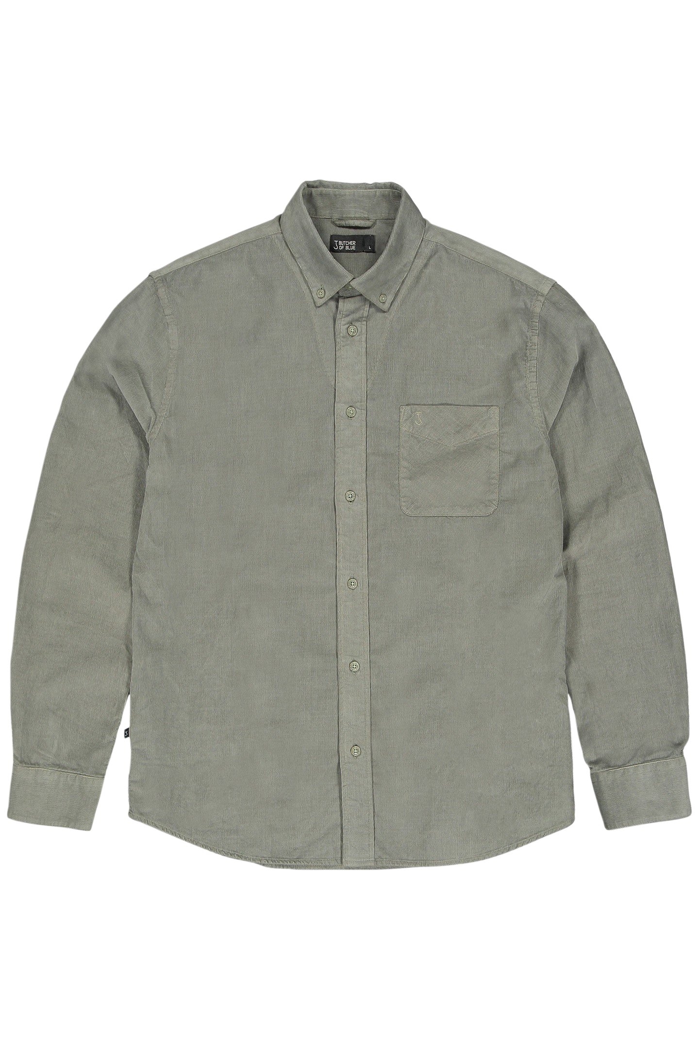 ROBBY CORD SHIRT GRANITE GREEN 1