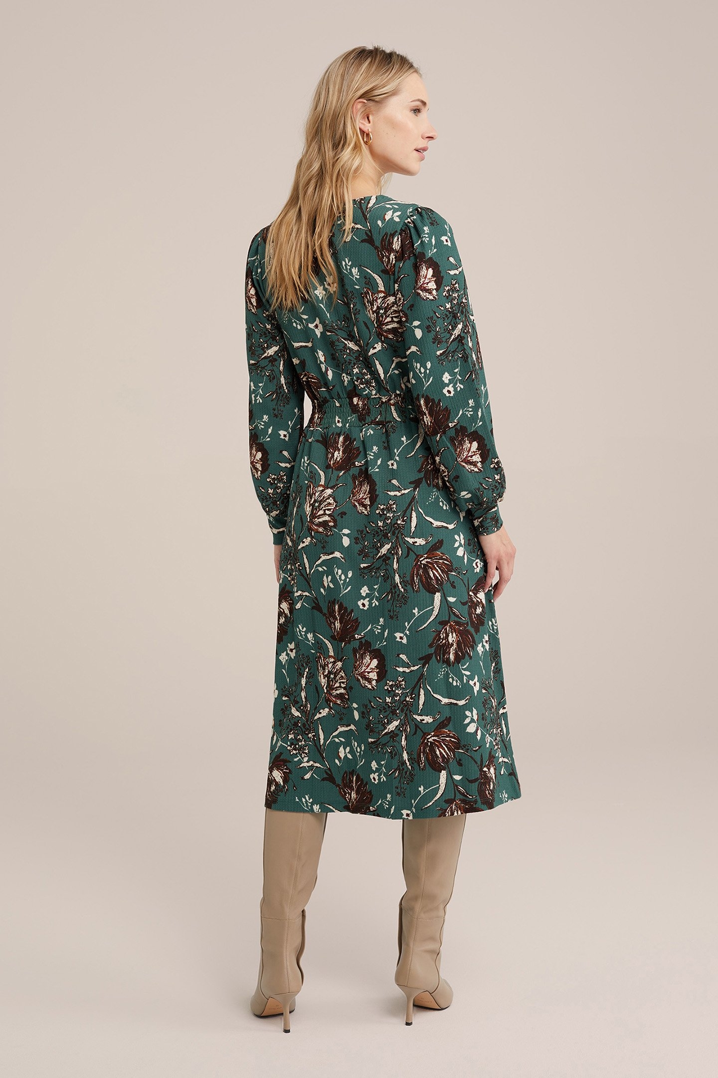 DRESS MID LENGTH GREEN 2