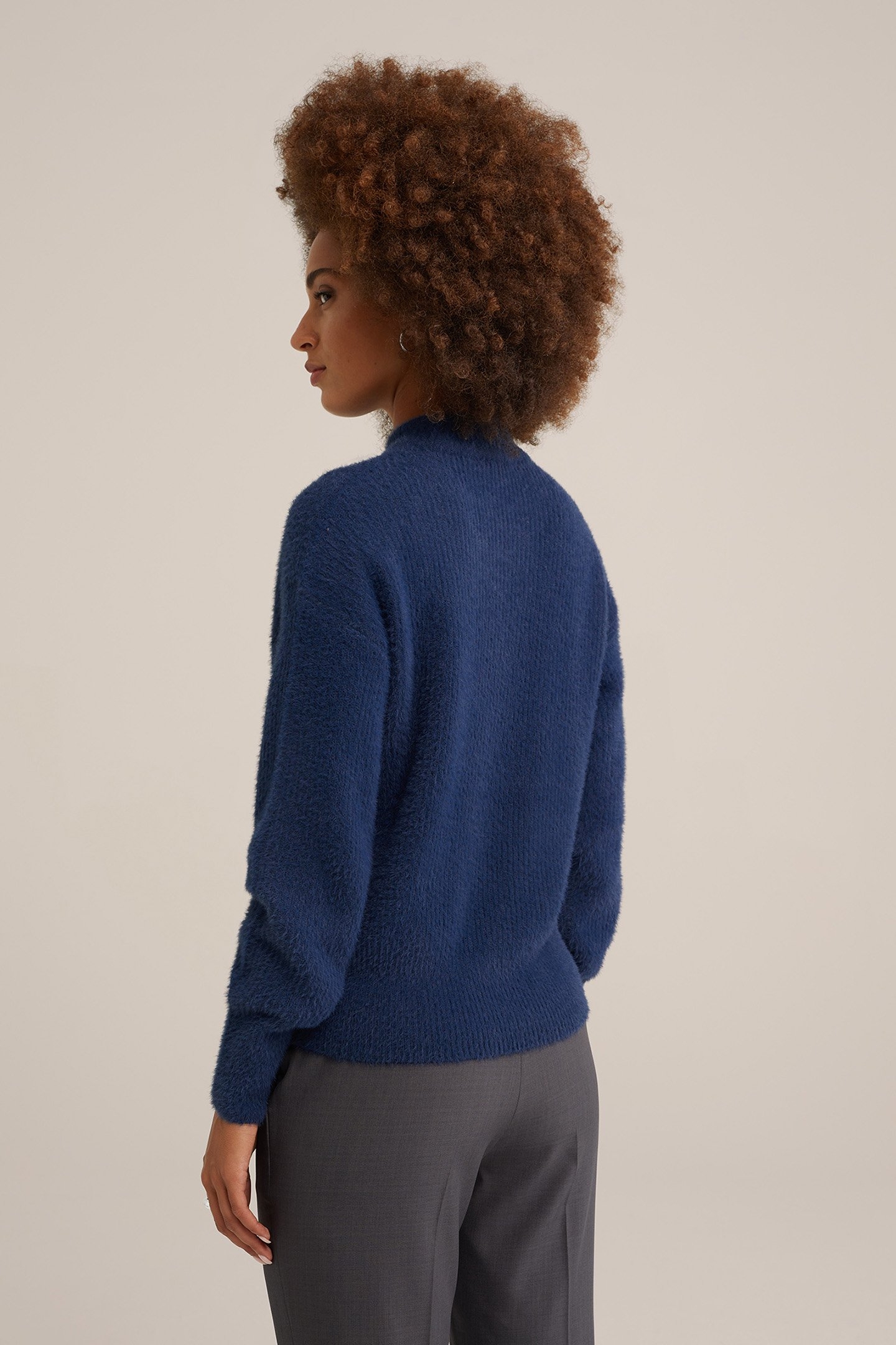 KNITTED PULLOVER BLUE 2