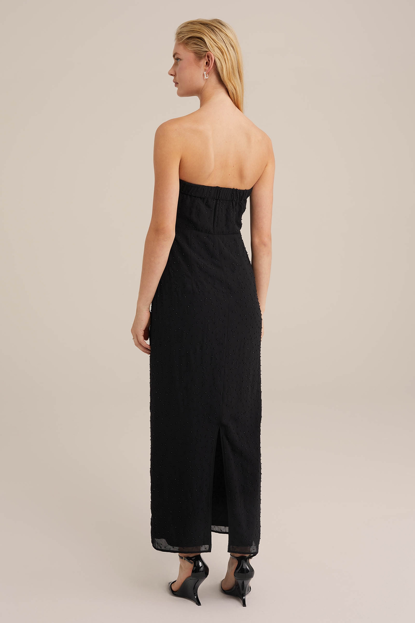 DRESS MID LENGTH BLACK 2