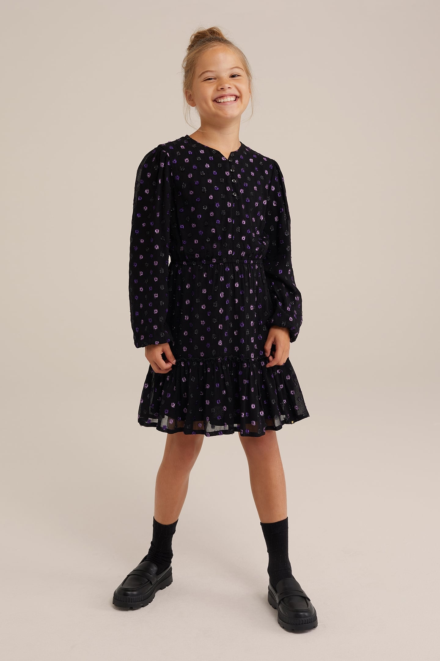 DRESS MID LENGTH PURPLE 2