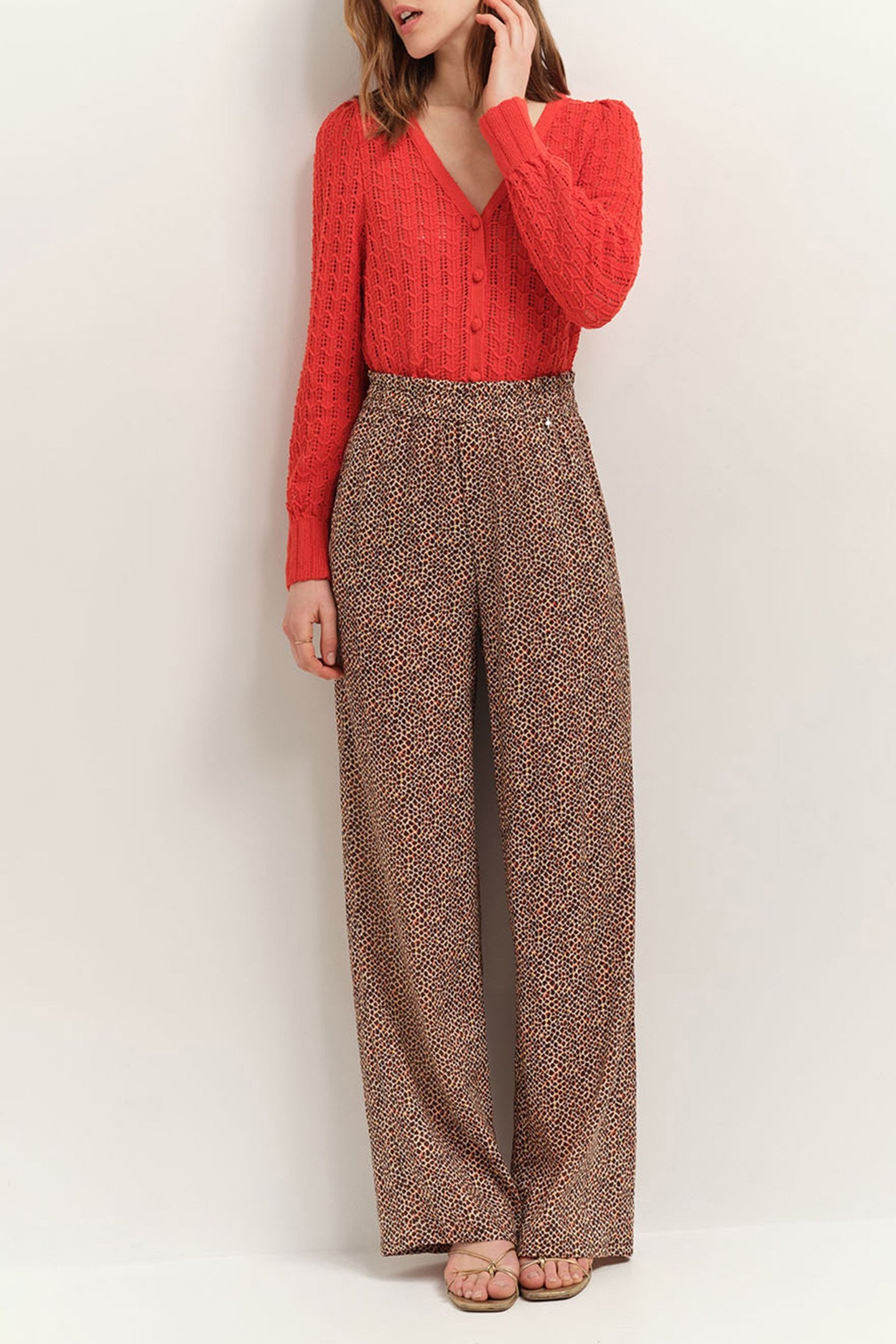 TARRY - REVERSIBLE NASTURTIUM OPENWORK CARDIGAN CAPUCINE 2