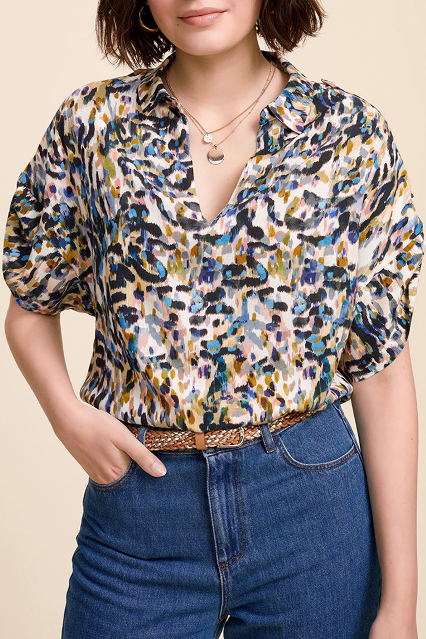 CAIDEN _ OFF WHITE CAMO PRINT TOP OFF-WHITE 1