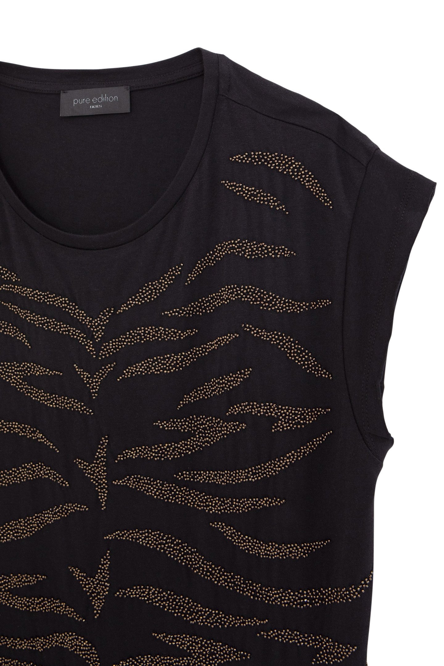 PURE EDITION – BLACK T-SHIRT WITH PRETTY BEADS 6