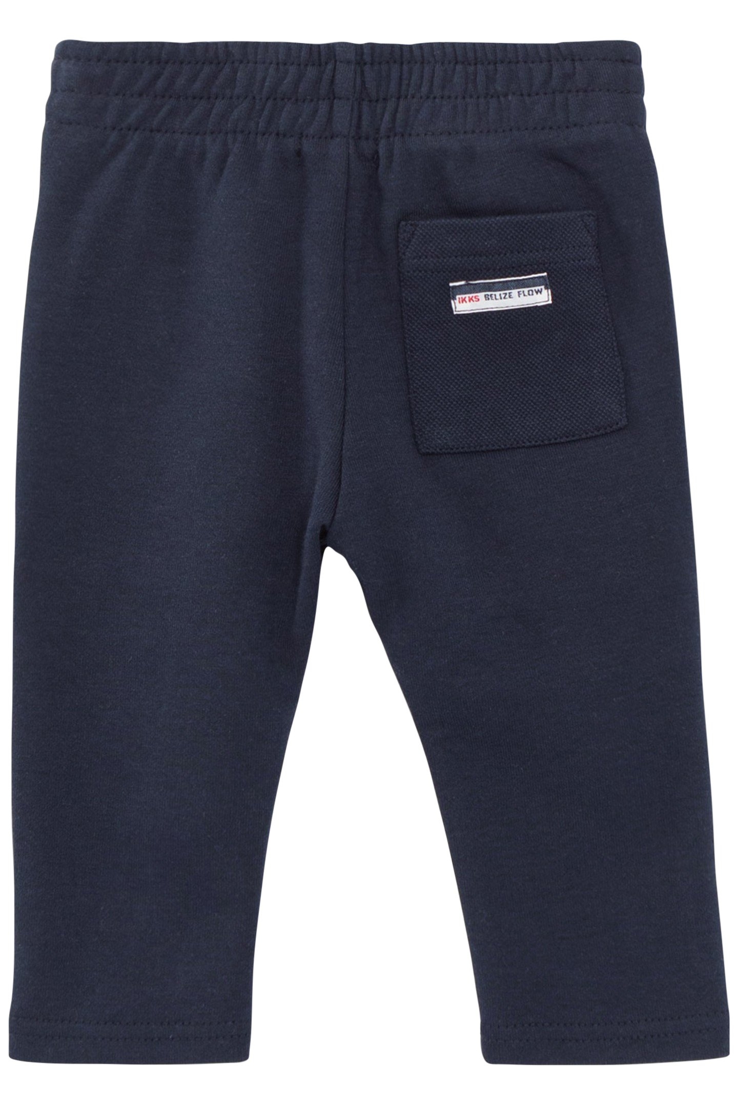 BABY BOYS' NAVY KNIT TROUSERS WITH SEAMED POCKETS 2