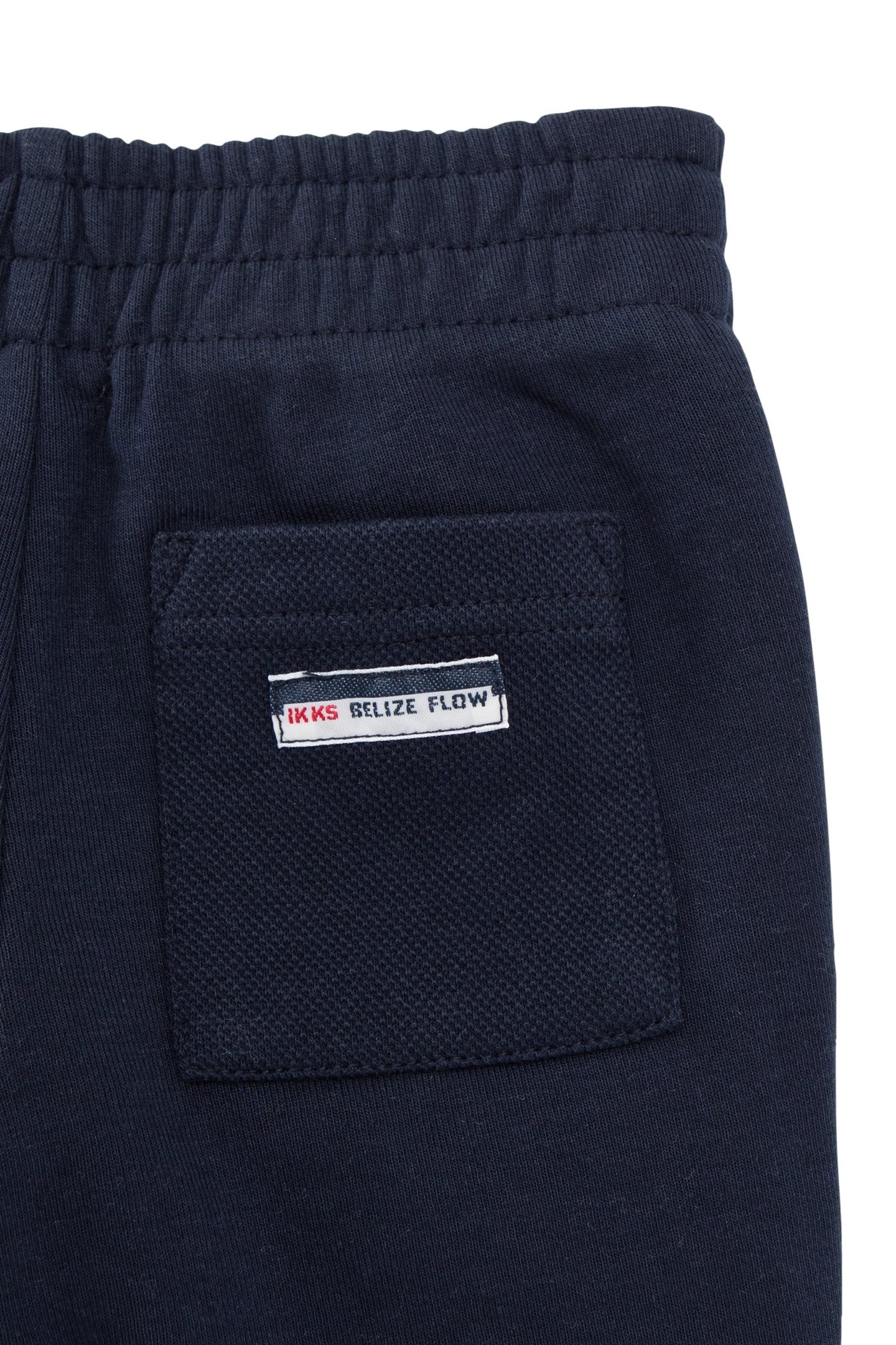 BABY BOYS' NAVY KNIT TROUSERS WITH SEAMED POCKETS 4
