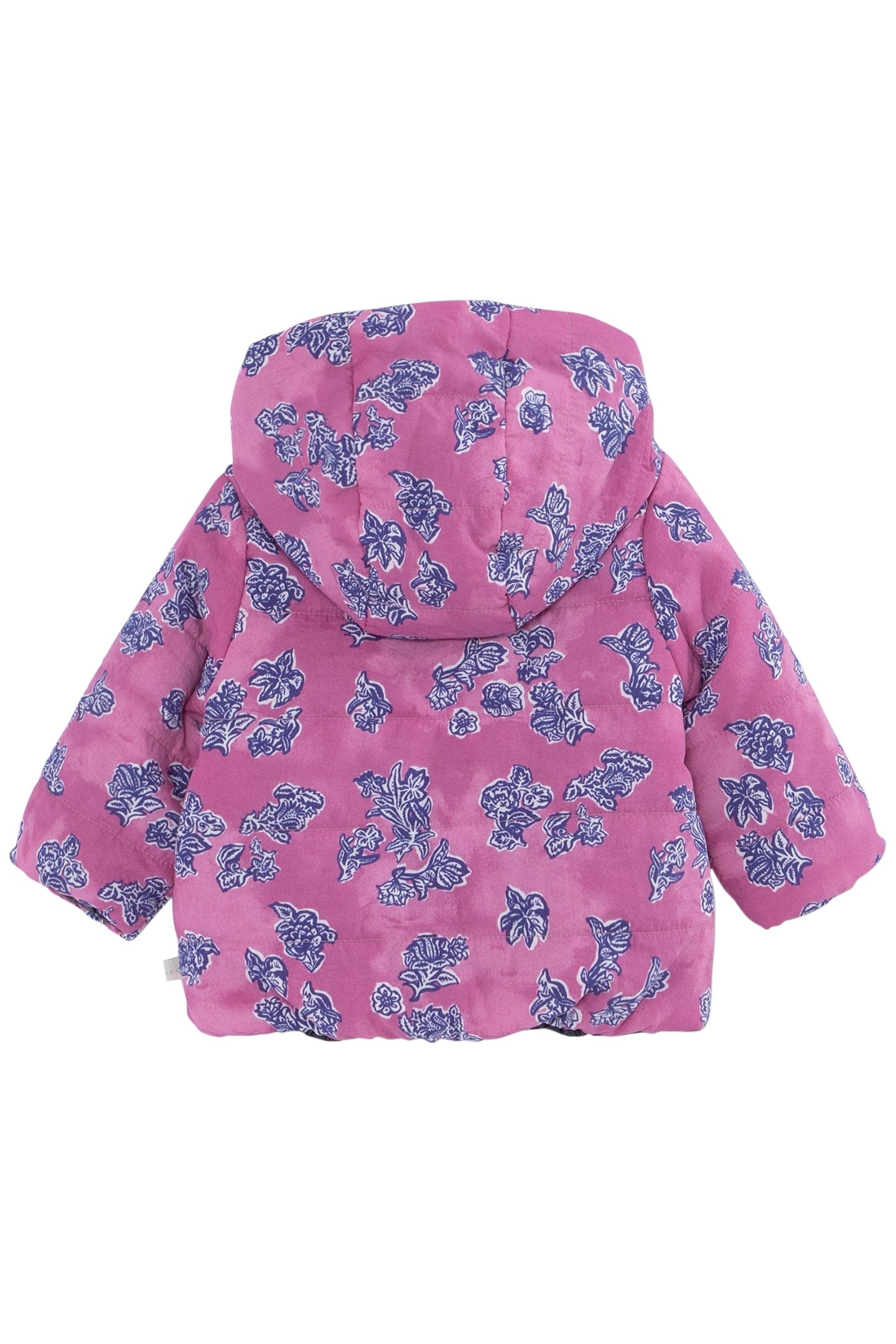 BABY GIRLS' INDIAN FLORAL/NAVY REVERSIBLE PADDED JACKET 2