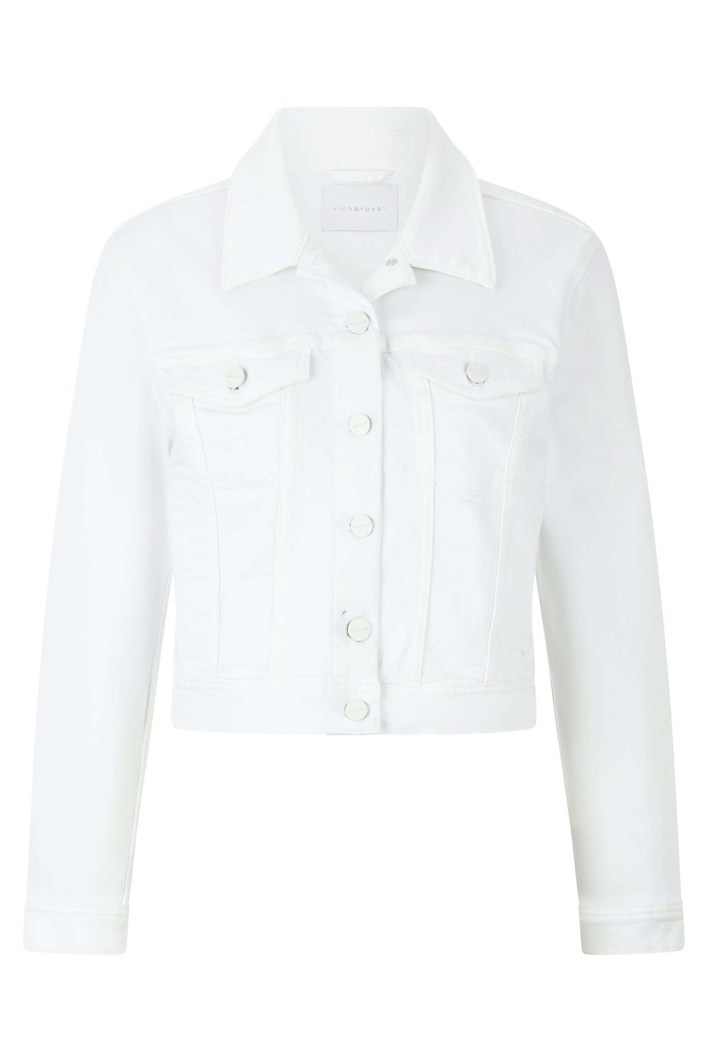 COLOURED DENIM JACKET WHITE 4