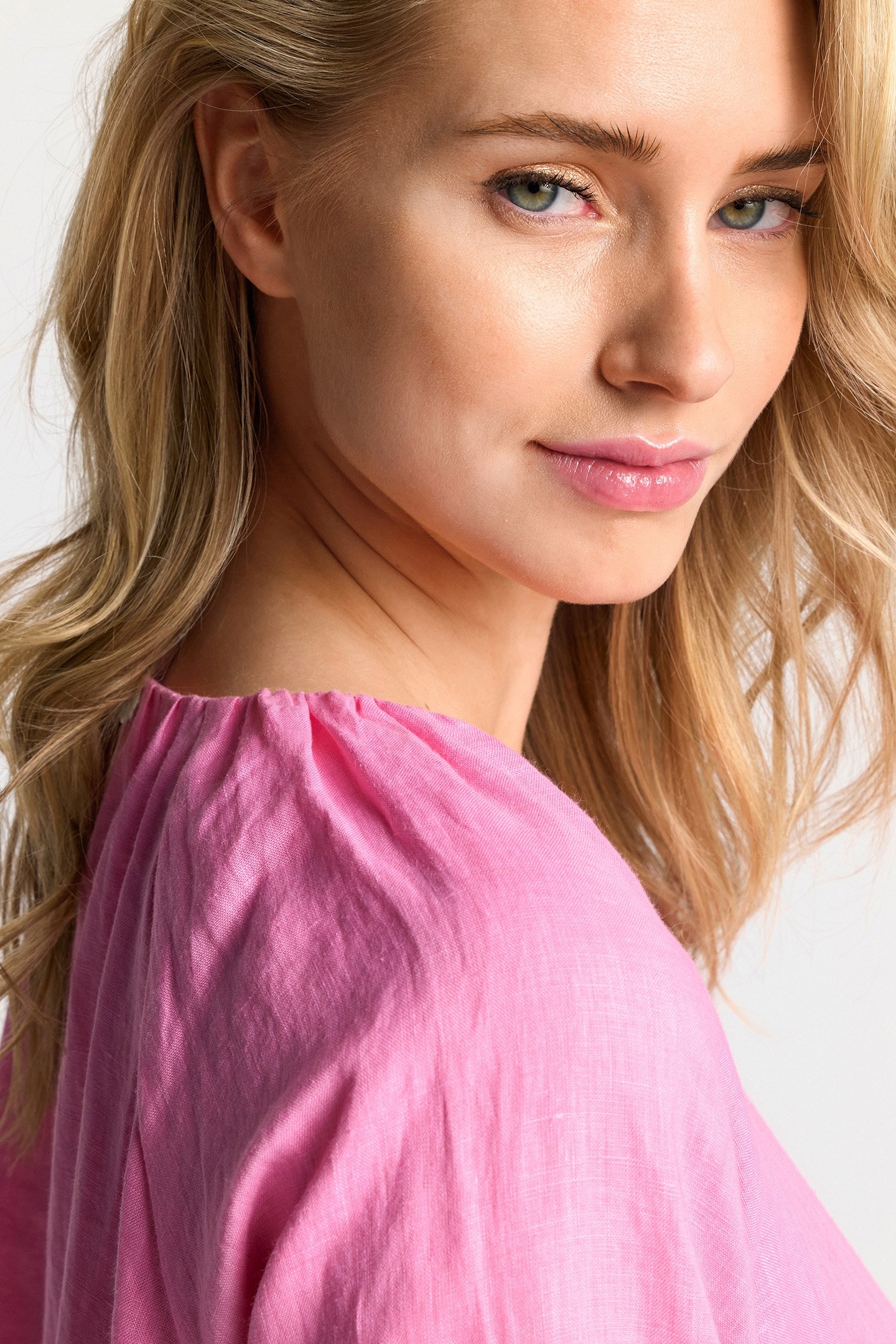 MINI LINEN DRESS SUSTAINABLE SORBET PINK 5