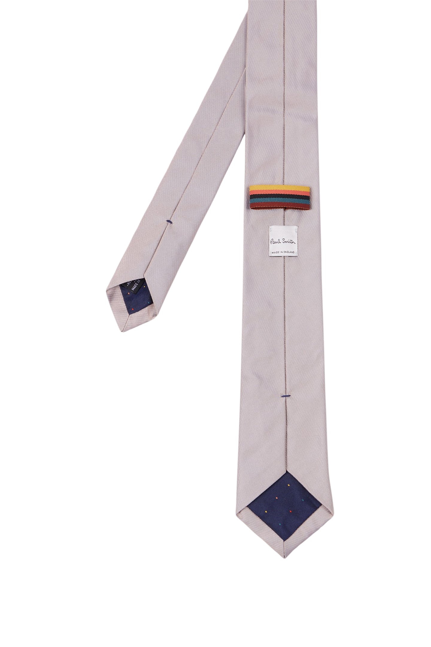 MEN TIE NARROW PLAIN GREY 2