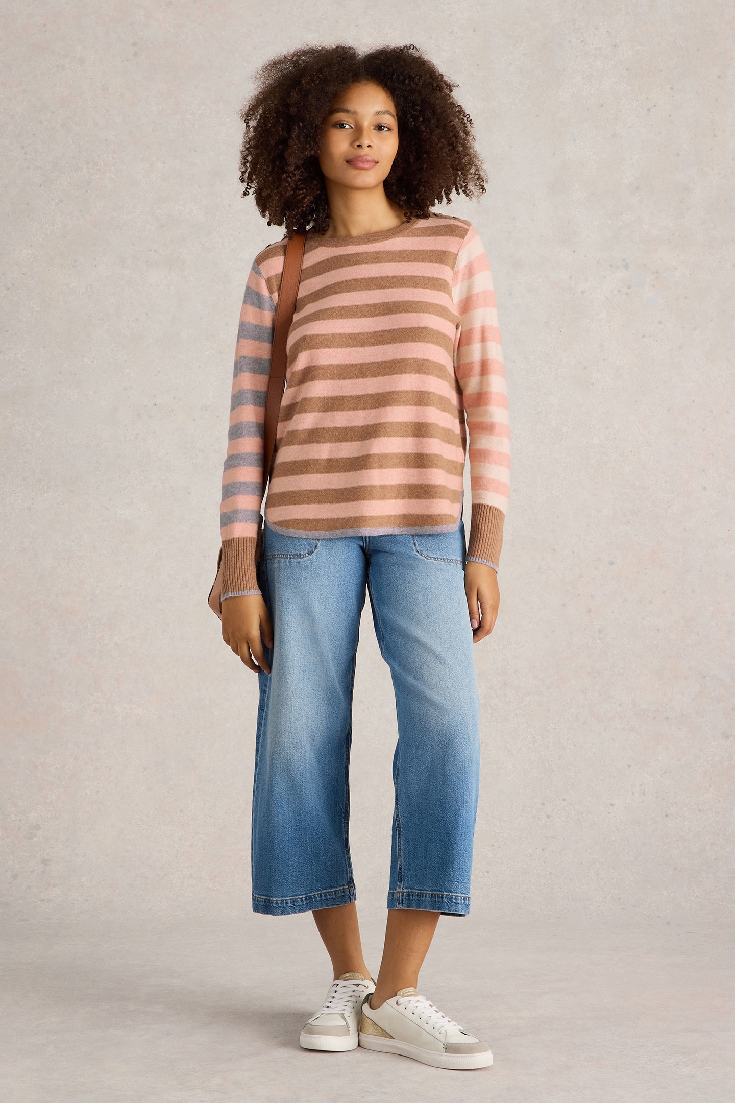 EMMA STRIPE JUMPER PINK MULTI 1