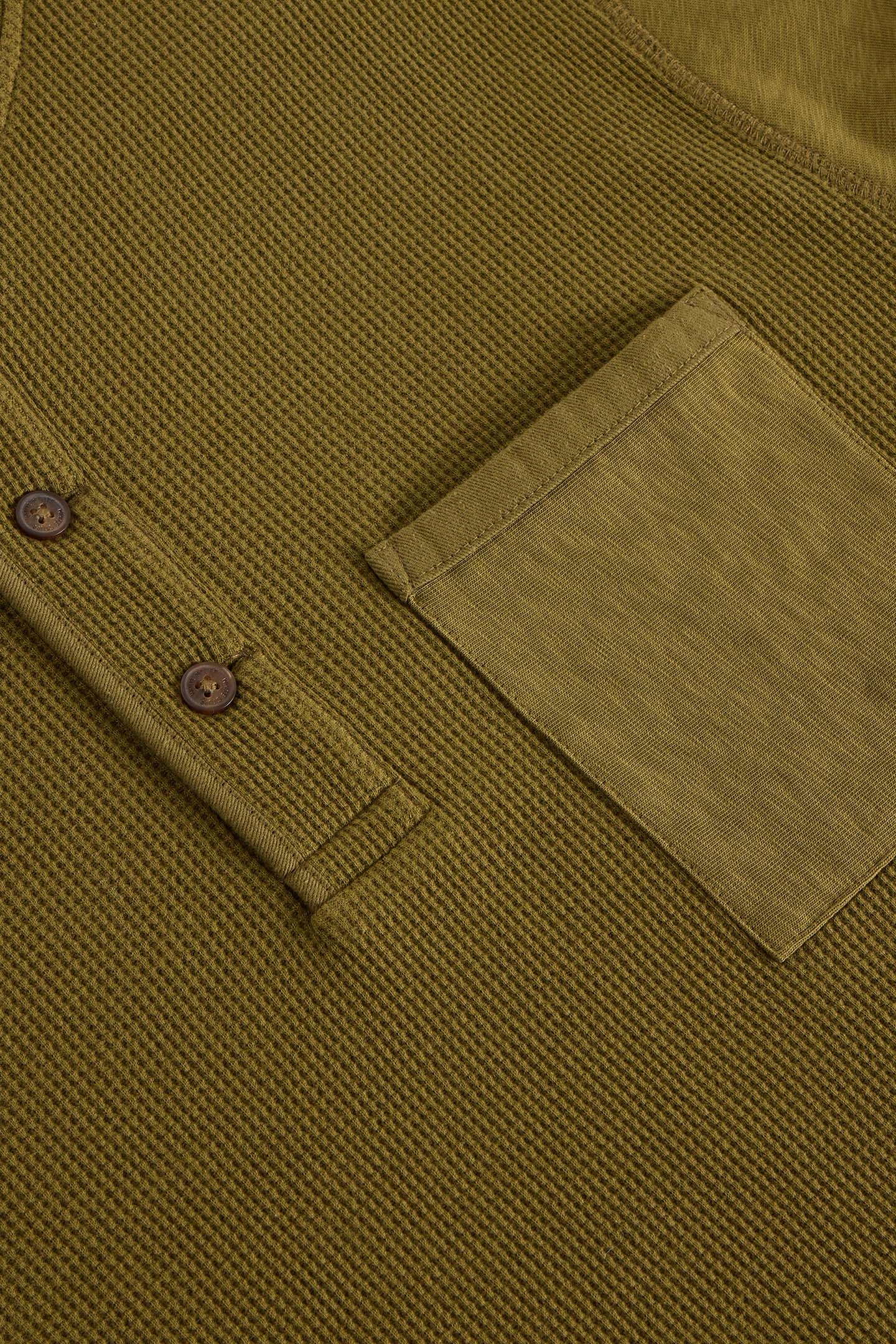 ANDOVER LS HENLEY KHAKI GREEN 6