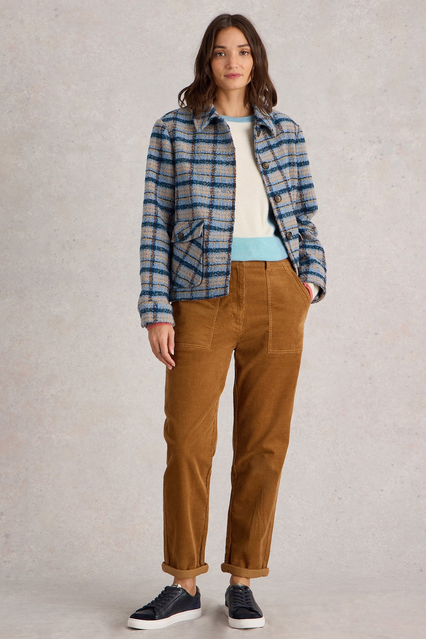 TWISTER CORD TROUSER MID TAN 1