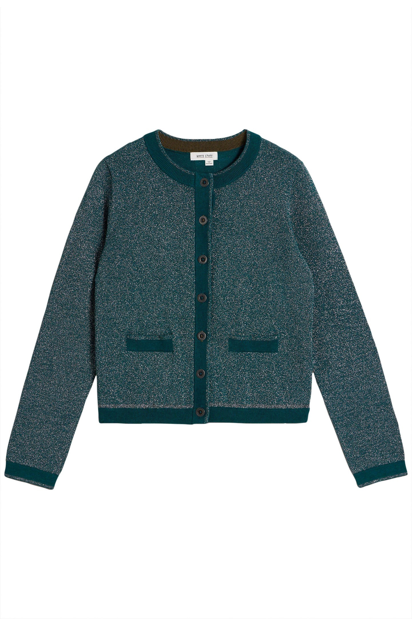 CHARLOTTE SPARKLE CARDI MID TEAL 2